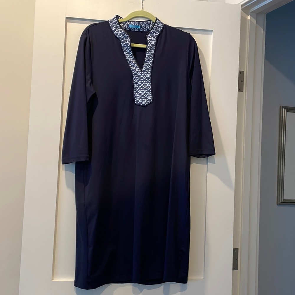 J. McLaughlin Navy Dress -size L